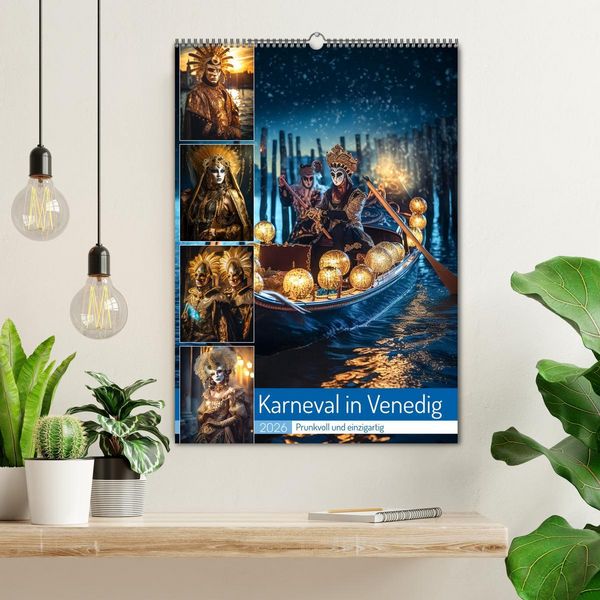 Produktbild: Karneval in Venedig (Wandkalender 2026 DIN A2 hoch), CALVENDO Monatskalender
