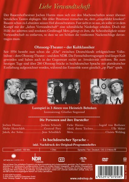 Produktbild: Ohnsorg-Theater Klassiker: Liebe Verwandtschaft