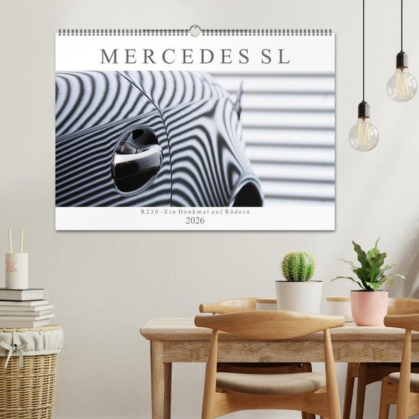 Produktbild: Mercedes SL R230 - Ein Denkmal auf R&auml;dern (Wandkalender 2026 DIN A2 quer), CALVENDO Monatskalender