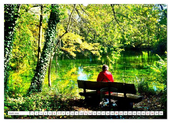 Produktbild: Gr&uuml;nes Paradies - Schlosspark Paffendorf (hochwertiger Premium Wandkalender 2026 DIN A2 quer), Kunstdruck in Hochglanz