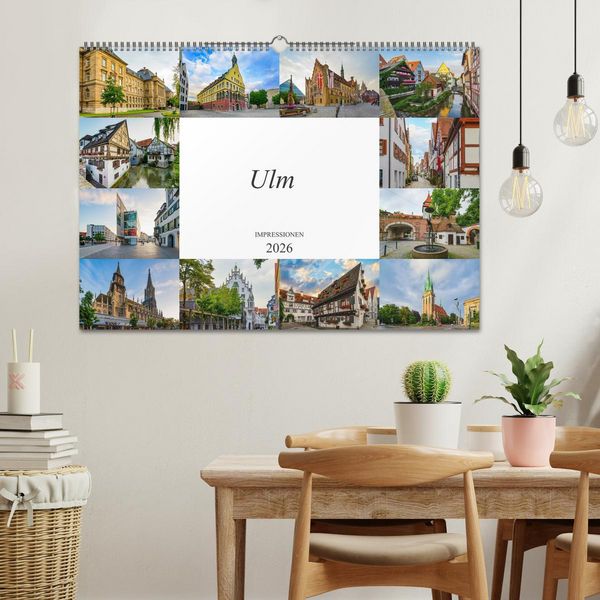 Produktbild: Ulm Impressionen (Wandkalender 2026 DIN A2 quer), CALVENDO Monatskalender
