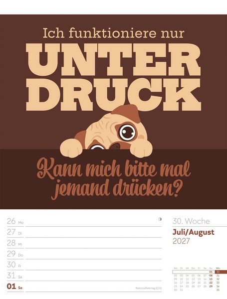 Produktbild: Klartext Spr&uuml;chekalender Wochenplaner 2027
