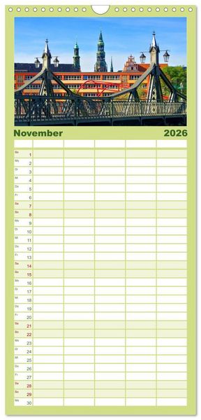 Produktbild: Familienplaner 2026 - Zwickau - Stadt an der Mulde mit 5 Spalten (Wandkalender, 21 x 45 cm) CALVENDO