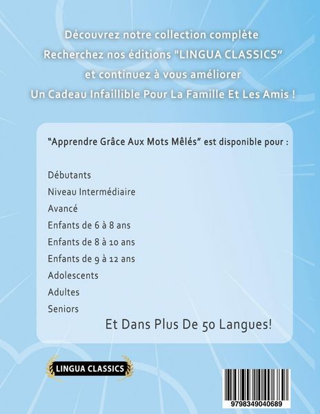 Produktbild: APPRENDRE LE GALLOIS EN S'AMUSANT GR&Acirc;CE AUX MOTS M&Ecirc;L&Eacute;S - POUR D&Eacute;BUTANTS - D&eacute;couvrez Comment Am&eacute;liorer Son Vocabulaire Avec 2000 Mots Cach&eacute;s Et S'entra&icirc;ner &Agrave; La Maison - 100 Grilles De Jeux - Mat&eacute;riel P&eacute;dagogique Et Cahier D'activit&eacute;s