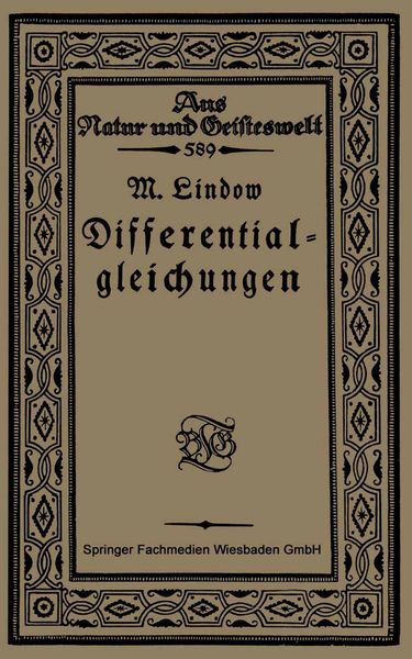 Produktbild: Differentialgleichungen unter Ber&uuml;cksichtigung der praktischen Anwendung in der Technik mit zahlreichen Beispielen und Aufgaben versehen