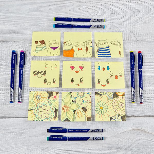 Produktbild: PILOT Faserschreiber FriXion, 12er Etui (schwarz, blau, rot, gr&uuml;n, hellgr&uuml;n, hellblau, pink, violett,, hellrosa, orange, gelb, braun)
