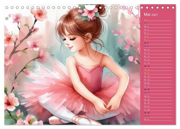 Produktbild: Zauberhafte Ballerina (Wandkalender 2027 DIN A4 quer), CALVENDO Monatskalender