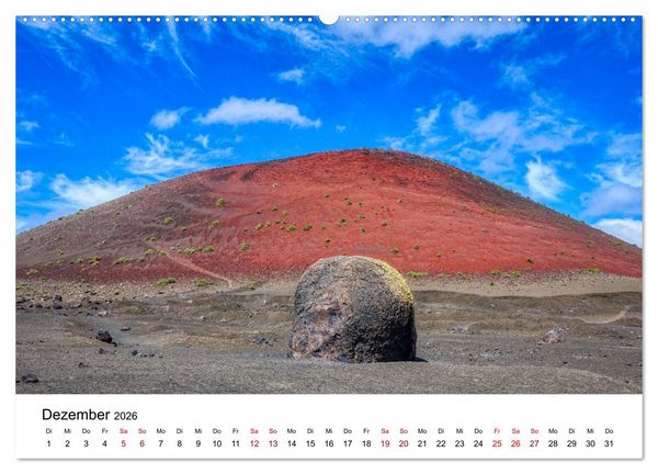 Produktbild: Lanzarote - Insel der spektakul&auml;ren Landschaften (Wandkalender 2026 DIN A2 quer), CALVENDO Monatskalender