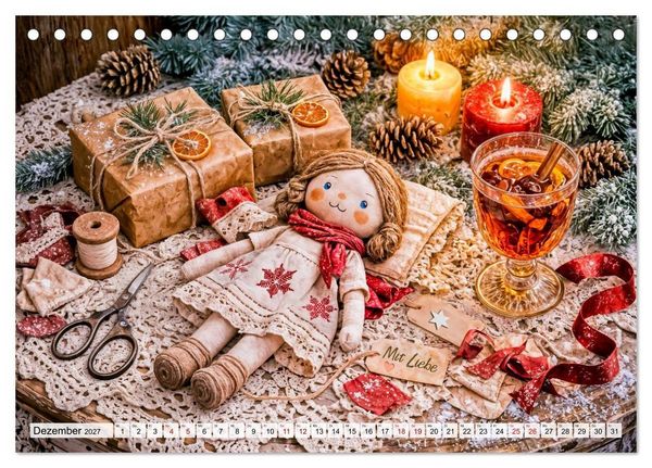 Produktbild: Alte Handwerksk&uuml;nste - Sticken, Backen, Schneidern und Traditionen (Tischkalender 2027 DIN A5 quer), CALVENDO Monatskalender