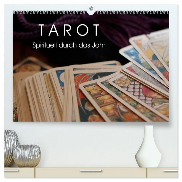 Produktbild: Tarot. Spirituell durch das Jahr (hochwertiger Premium Wandkalender 2026 DIN A2 quer), Kunstdruck in Hochglanz