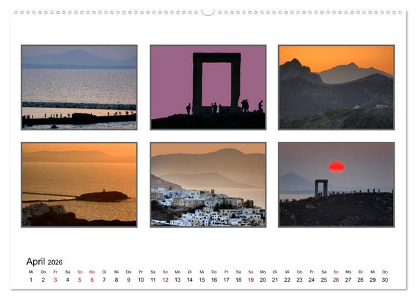 Produktbild: KYKLADEN Dem Licht ganz nah (Wandkalender 2026 DIN A2 quer), CALVENDO Monatskalender