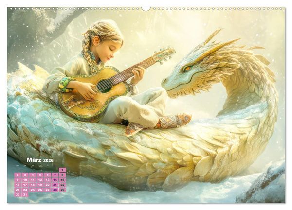 Produktbild: Fantasie ist Trumpf - Ein Blick in eine Fantasiewelt (hochwertiger Premium Wandkalender 2026 DIN A2 quer), Kunstdruck in Hochglanz