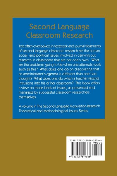 Produktbild: Second Language Classroom Research