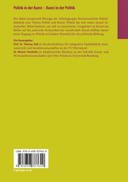 Produktbild: Politik in der Kunst &ndash; Kunst in der Politik