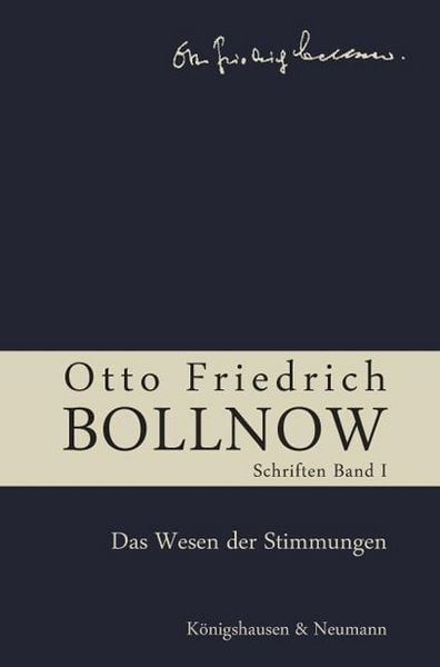 Produktbild: Otto Friedrich Bollnow: Schriften 1