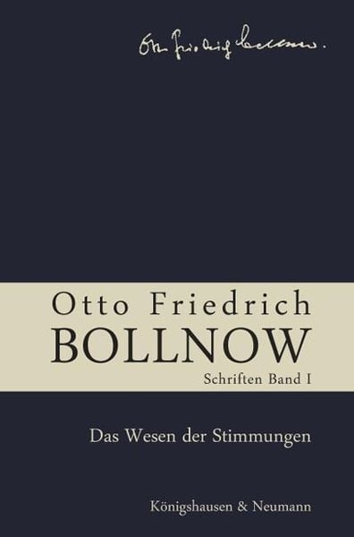 Produktbild: Otto Friedrich Bollnow: Schriften