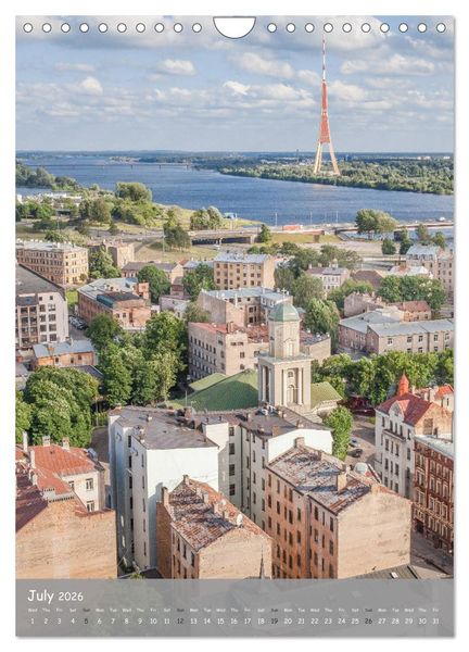 Produktbild: Riga Sigulda Latvia (Wall Calendar 2026 DIN A4 portrait), CALVENDO 12 Month Wall Calendar
