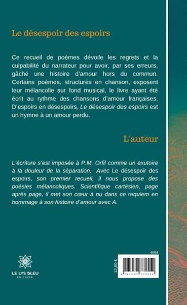 Produktbild: P M Orfil: D&eacute;sespoir des espoirs