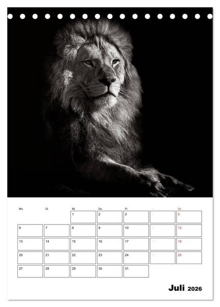 Produktbild: Charakterk&ouml;pfe aus der Welt der Tiere (Tischkalender 2026 DIN A5 hoch), CALVENDO Monatskalender