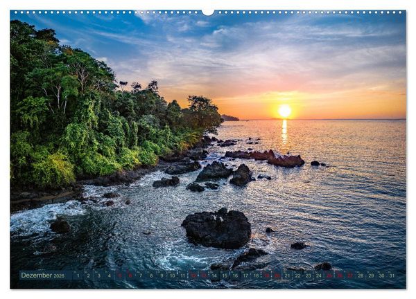 Produktbild: Tropenparadies zwischen Ozeanen Costa Rica (Wandkalender 2026 DIN A2 quer), CALVENDO Monatskalender