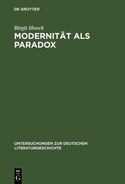 Produktbild: Modernit&auml;t als Paradox