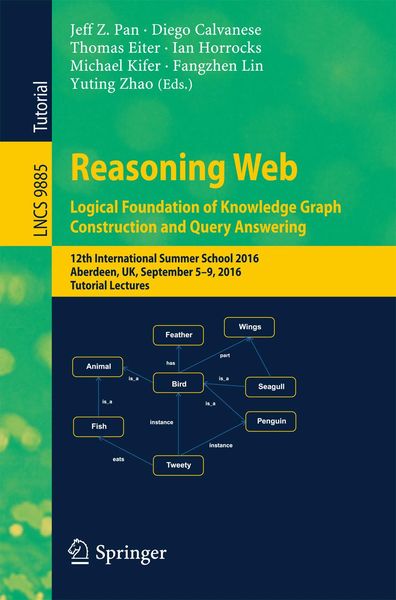 Produktbild: Reasoning Web: Logical Foundation of Knowledge Graph Construction and Query Answering