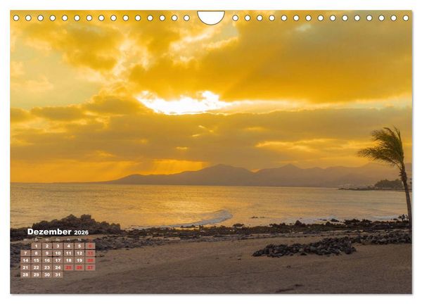 Produktbild: Lanzarote - Land der schwarzen Erde (Wandkalender 2026 DIN A4 quer), CALVENDO Monatskalender