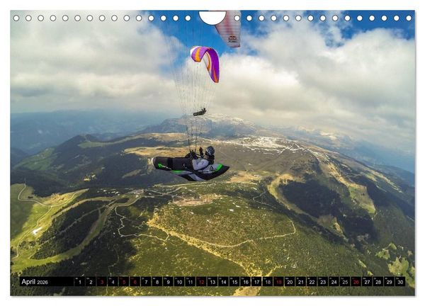 Produktbild: Paragliding - die Faszination des Fliegens (Wandkalender 2026 DIN A4 quer), CALVENDO Monatskalender