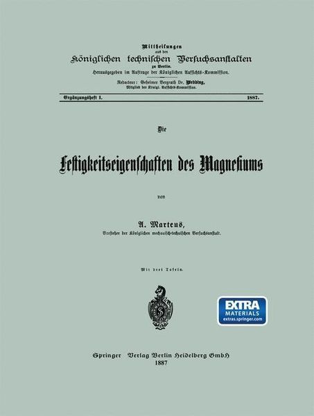 Produktbild: Die Festigkeitseigenschaften des Magnesiums