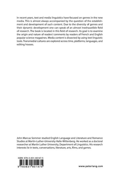 Produktbild: English and French Online Comments