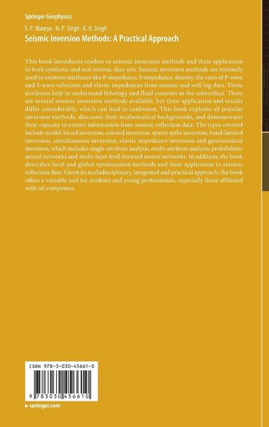 Produktbild: Seismic Inversion Methods: A Practical Approach