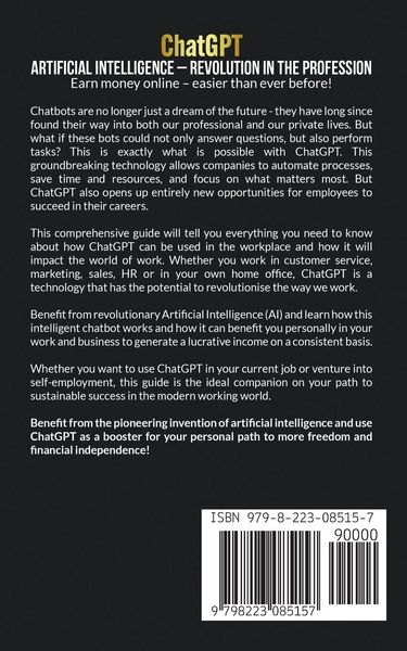 Produktbild: ChatGPT - Artificial Intelligence - Revolution in the profession - Earn money online - easier than ever before!