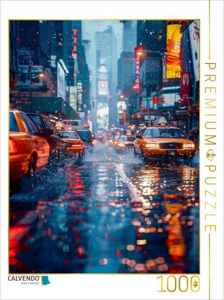CALVENDO Puzzle Großstadtleben im Regen | 1000 Teile Lege-Größe 64x48cm Foto-Puzzle für glückliche Stunden, Sonstige von , Calvendo Puzzle,