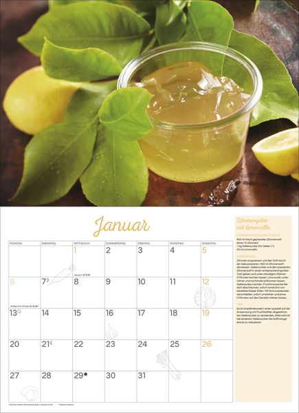 'Küchenkalender 2025' - 'Kochen & Backen'