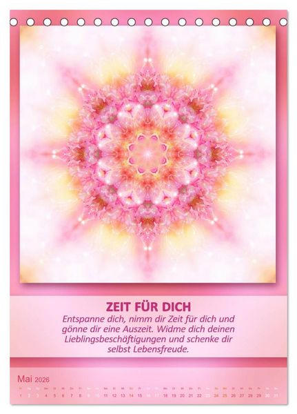 Produktbild: Light Energy Mandalas - Kalender - Vol. 2 (Tischkalender 2026 DIN A5 hoch), CALVENDO Monatskalender
