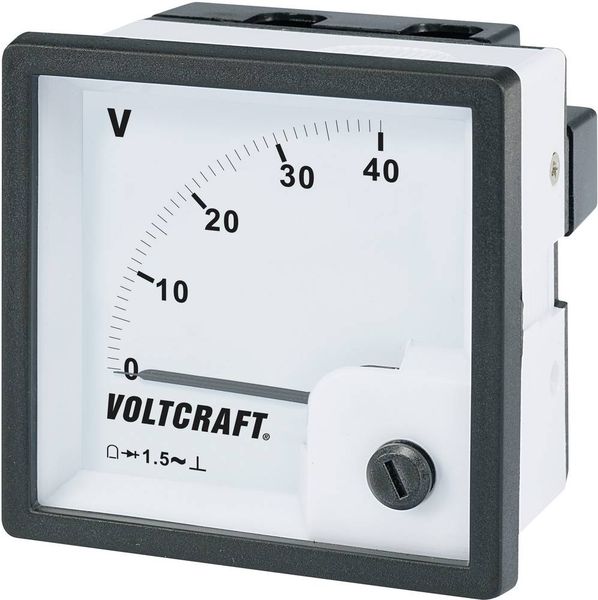 Produktbild: VOLTCRAFT AM-72x72/40V AM-72x72/40V Analog-Einbaumessger&auml;t AM-72x72/40V 40V Drehspule