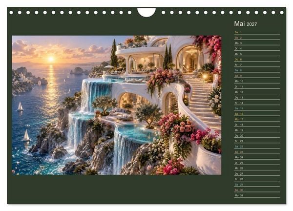 Produktbild: M&auml;rchenh&auml;user von morgen (Wandkalender 2027 DIN A4 quer), CALVENDO Monatskalender