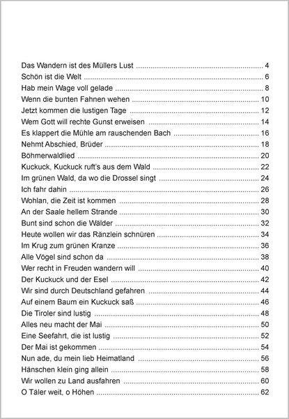 Produktbild: Die sch&ouml;nsten Fahrten- und Wanderlieder. Das Liederbuch f&uuml;r Senioren im Gro&szlig;druck. Mit Noten