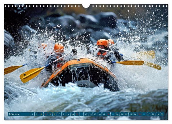 Produktbild: Faszination Wildwasser - Rafting (Wandkalender 2026 DIN A3 quer), CALVENDO Monatskalender