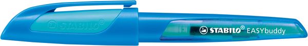 Schulfüller mit Standard-Feder M - STABILO EASYbuddy in dunkelblau/hellblau - Schreibfarbe blau (löschbar) - Einzelstift