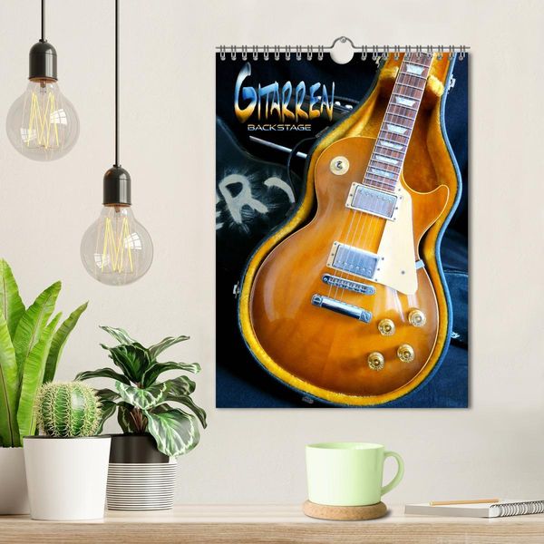 Produktbild: Gitarren backstage (Wandkalender 2026 DIN A4 hoch), CALVENDO Monatskalender