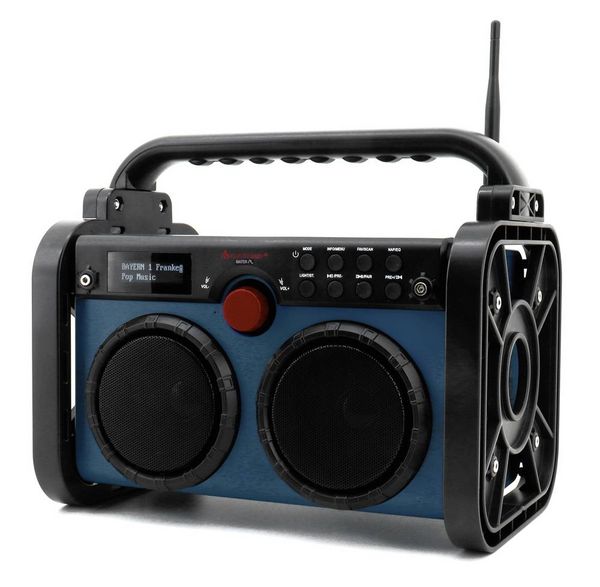 Produktbild: Soundmaster DAB85BL Baustellenradio DAB+, UKW AUX, DAB+, UKW Blau, Schwarz