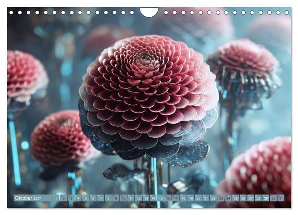 Produktbild: Luminous Garden. Wo Biologie und KI verschmelzen (Wandkalender 2027 DIN A4 quer), CALVENDO Monatskalender