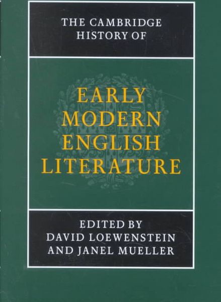 Produktbild: The Cambridge History of Early Modern English Literature