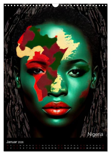 Produktbild: Afrikanische Sch&ouml;nheiten (Wandkalender 2026 DIN A3 hoch), CALVENDO Monatskalender