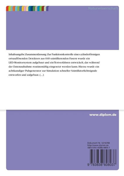 Produktbild: LED-Monitorsystem f&uuml;r einen ortsaufl&ouml;senden Detektor aus szintillierenden Fasern