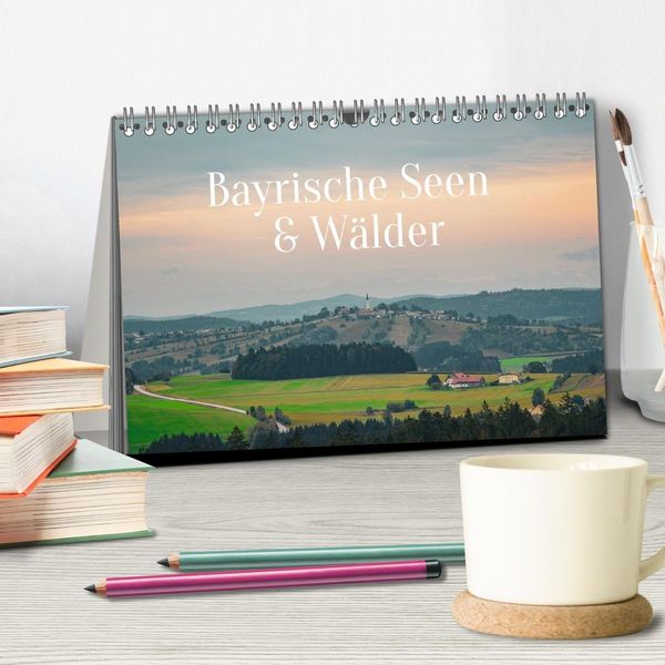 Produktbild: Bayrische Seen und W&auml;lder (Tischkalender 2027 DIN A5 quer), CALVENDO Monatskalender