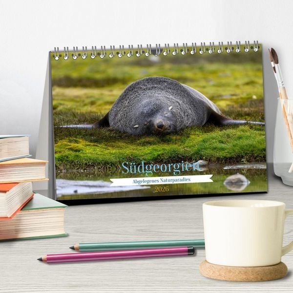 Produktbild: S&uuml;dgeorgien - Abgelegenes Naturparadies (Tischkalender 2026 DIN A5 quer), CALVENDO Monatskalender