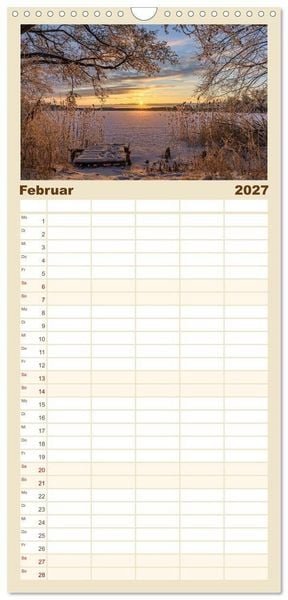 Produktbild: Familienplaner 2027 - Magische Stimmungen in Mecklenburg-Vorpommern mit 5 Spalten (Wandkalender, 21 x 45 cm) CALVENDO