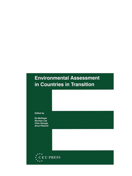 Produktbild: Environmental Assessment in Countries in Transintion